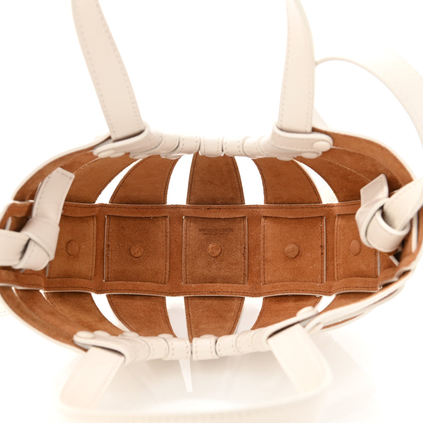 French Calfskin Small Shell White Frost