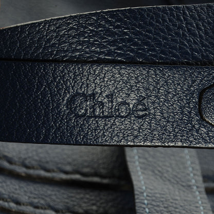 Chloe Calfskin Medium Marcie Round Crossbody Bag Royal Navy 7 of 12