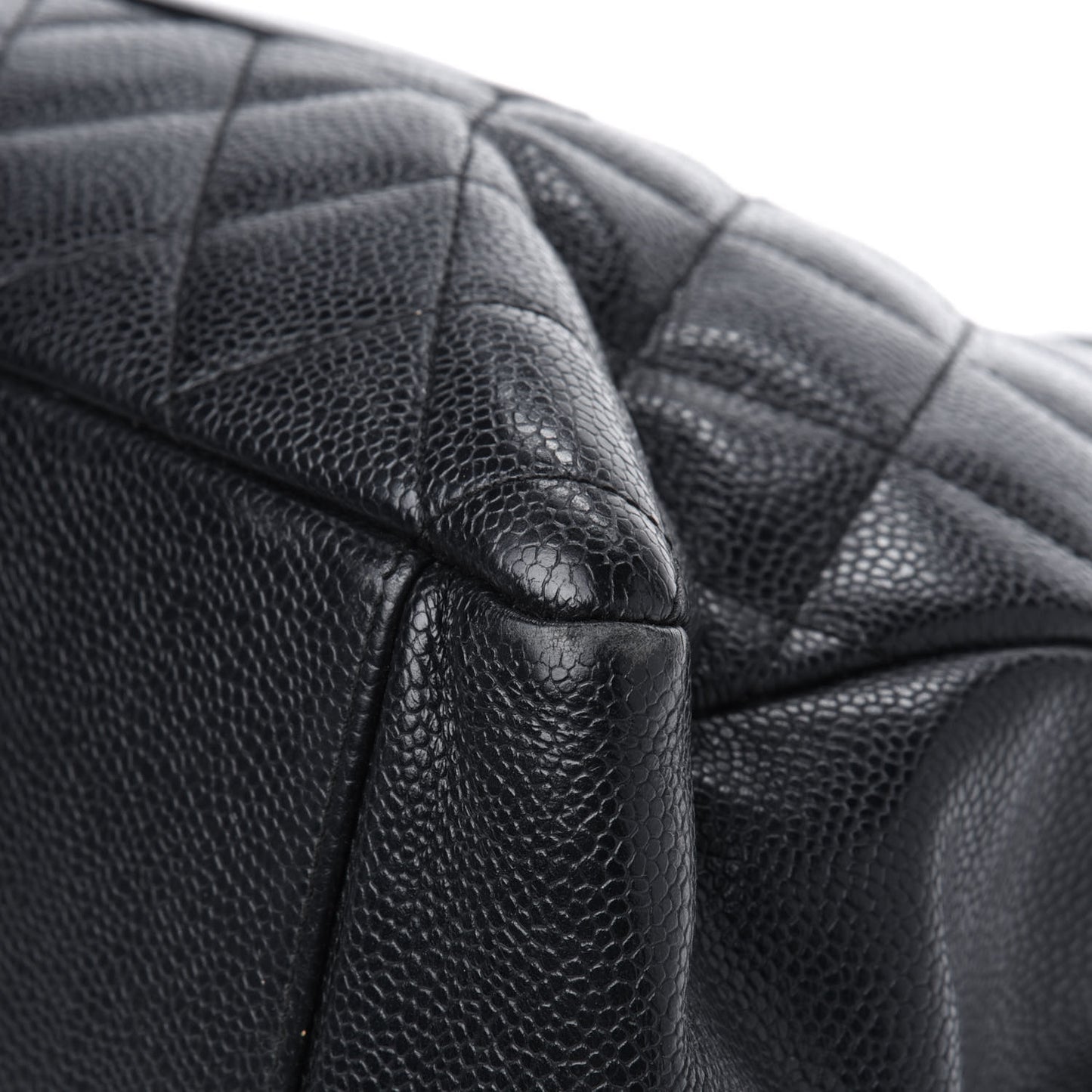 Caviar Quilted Grand Shopping Tote GST Black