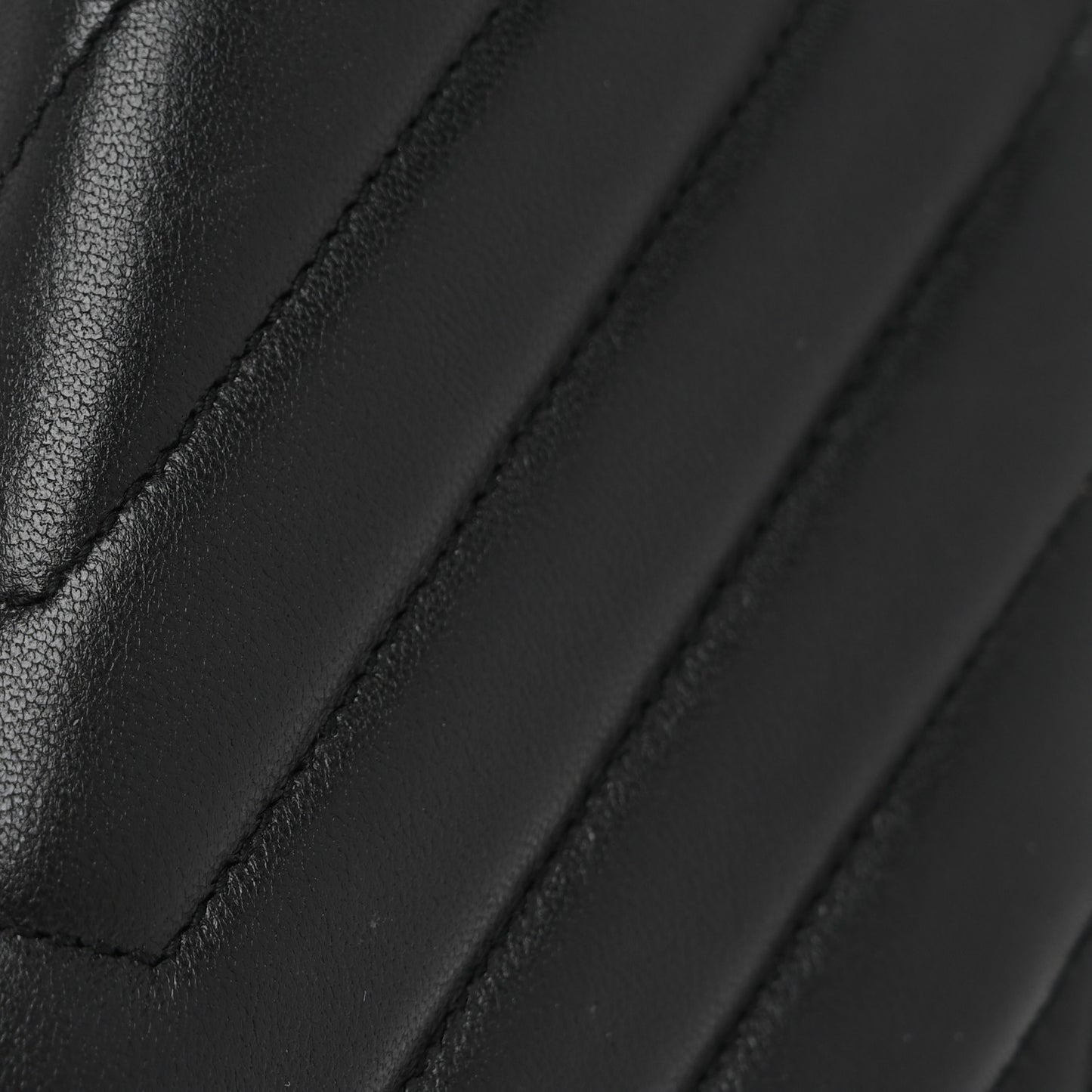 Lambskin Y Quilted Monogram Large Loulou Flap Wallet Black