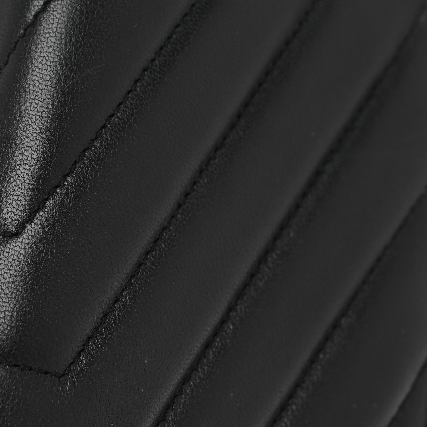 Saint Laurent Lambskin Y Quilted Monogram Large Loulou Flap Wallet Black 10 of 11