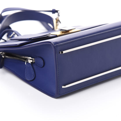 Balenciaga Smooth Calfskin Le Dix S Cartable Shoulder Bag Bleu Mineral 8 of 9