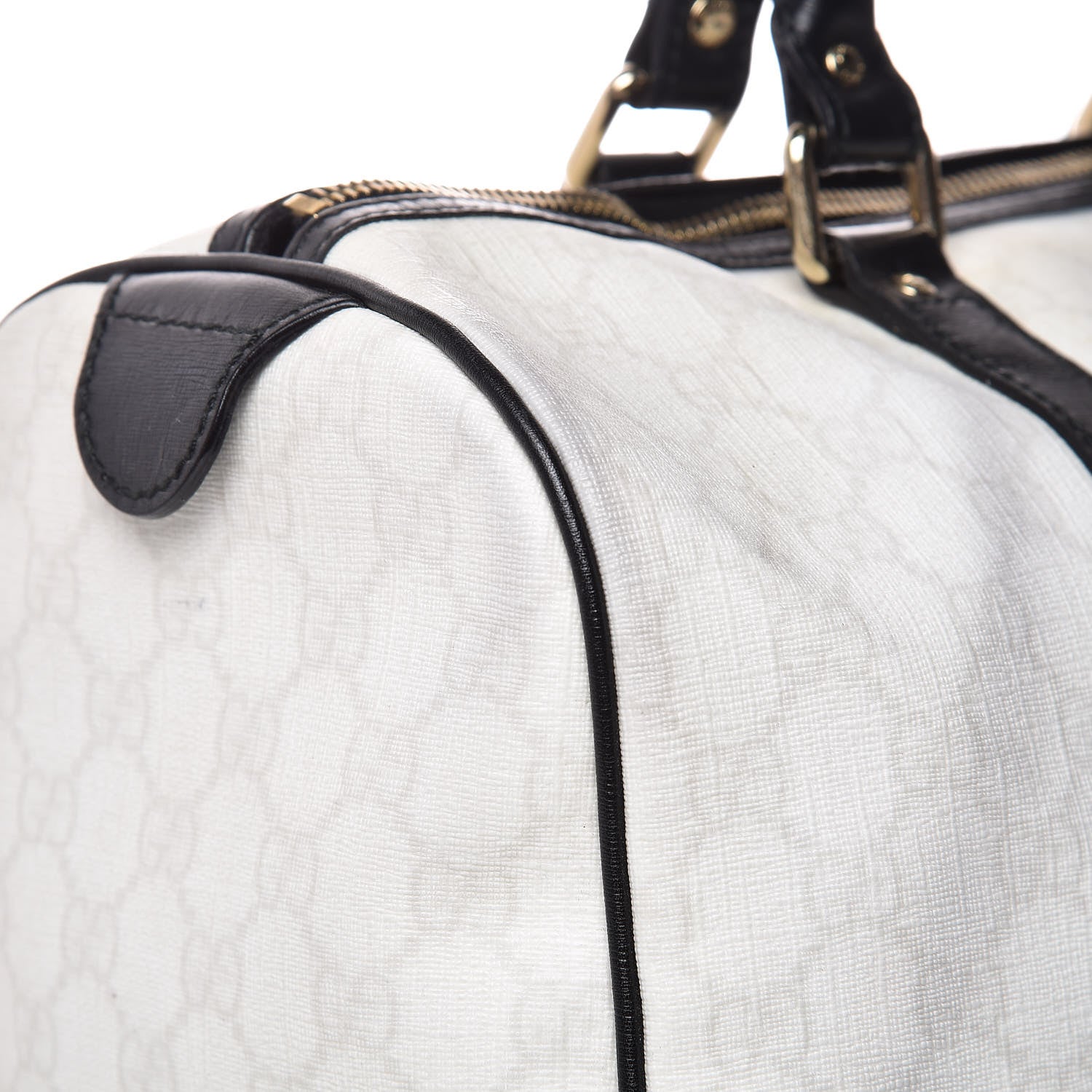 Gucci GG Plus Monogram Medium Joy Boston White Black 14 of 18