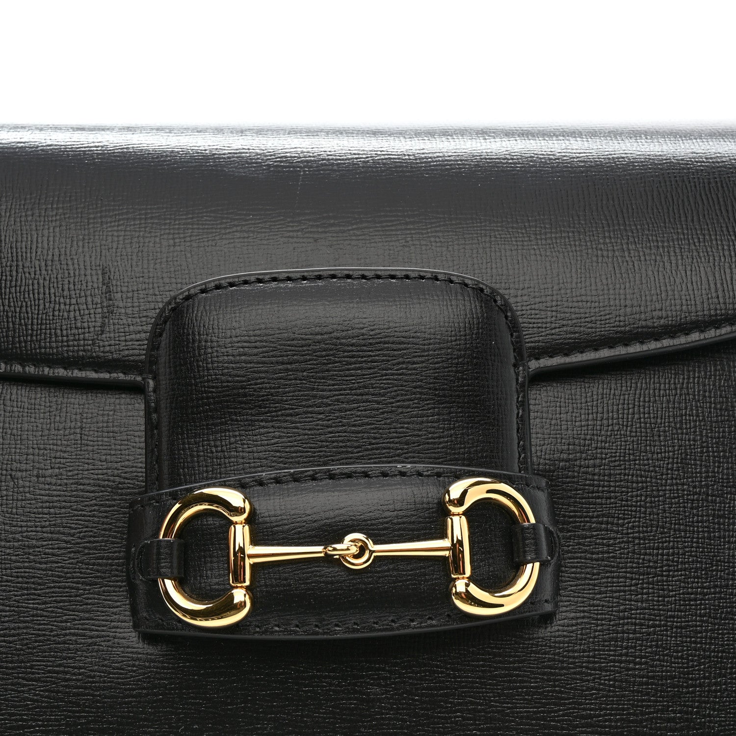 Gucci Azalea Calfskin Horsebit 1955 Shoulder Bag Black 12 of 12