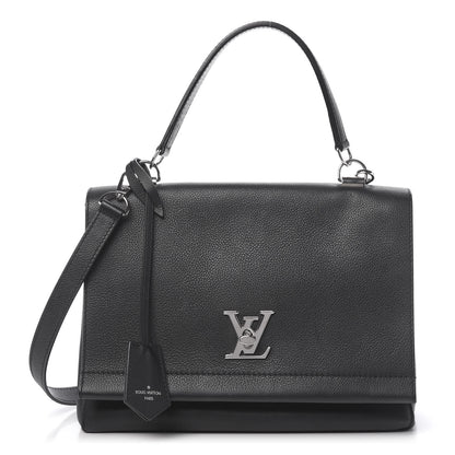 Louis Vuitton Soft Calfskin Lockme II Top Handle Black 1 of 9