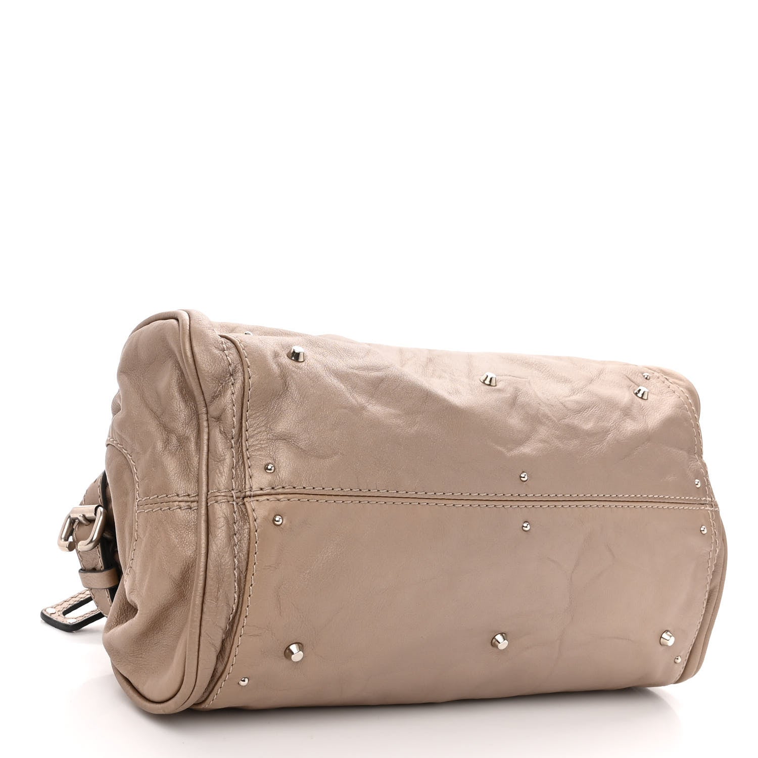 Chloe Metallic Calfskin Medium Paddington Satchel Argent 4 of 10