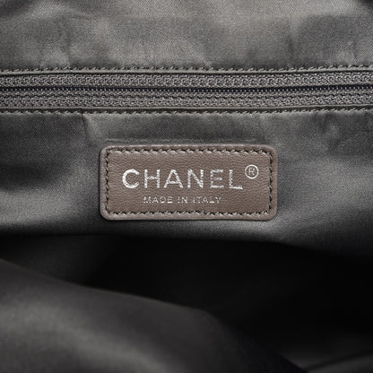 Chanel Lambskin Square Stitched Lax Accordion Shoulder Bag Black 8 of 12