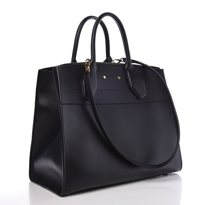 Louis Vuitton Calfskin City Steamer MM Black 3 of 8