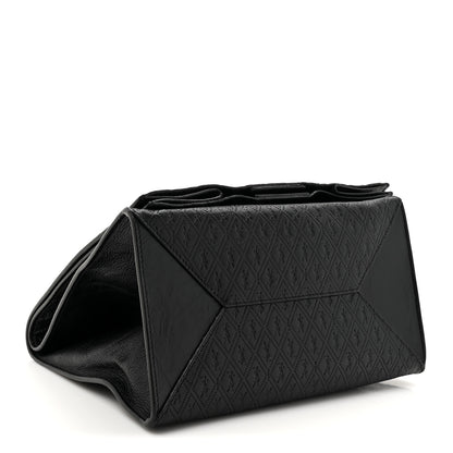 Saint Laurent Calfskin Monogram Deli Paper Bag  Vintage Black 4 of 10