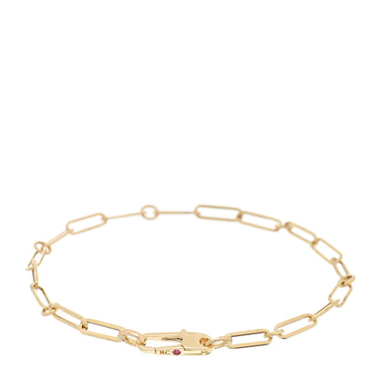 Roberto Coin 18K Yellow Gold Paper Clip Round Link Chain Bracelet 2 of 3