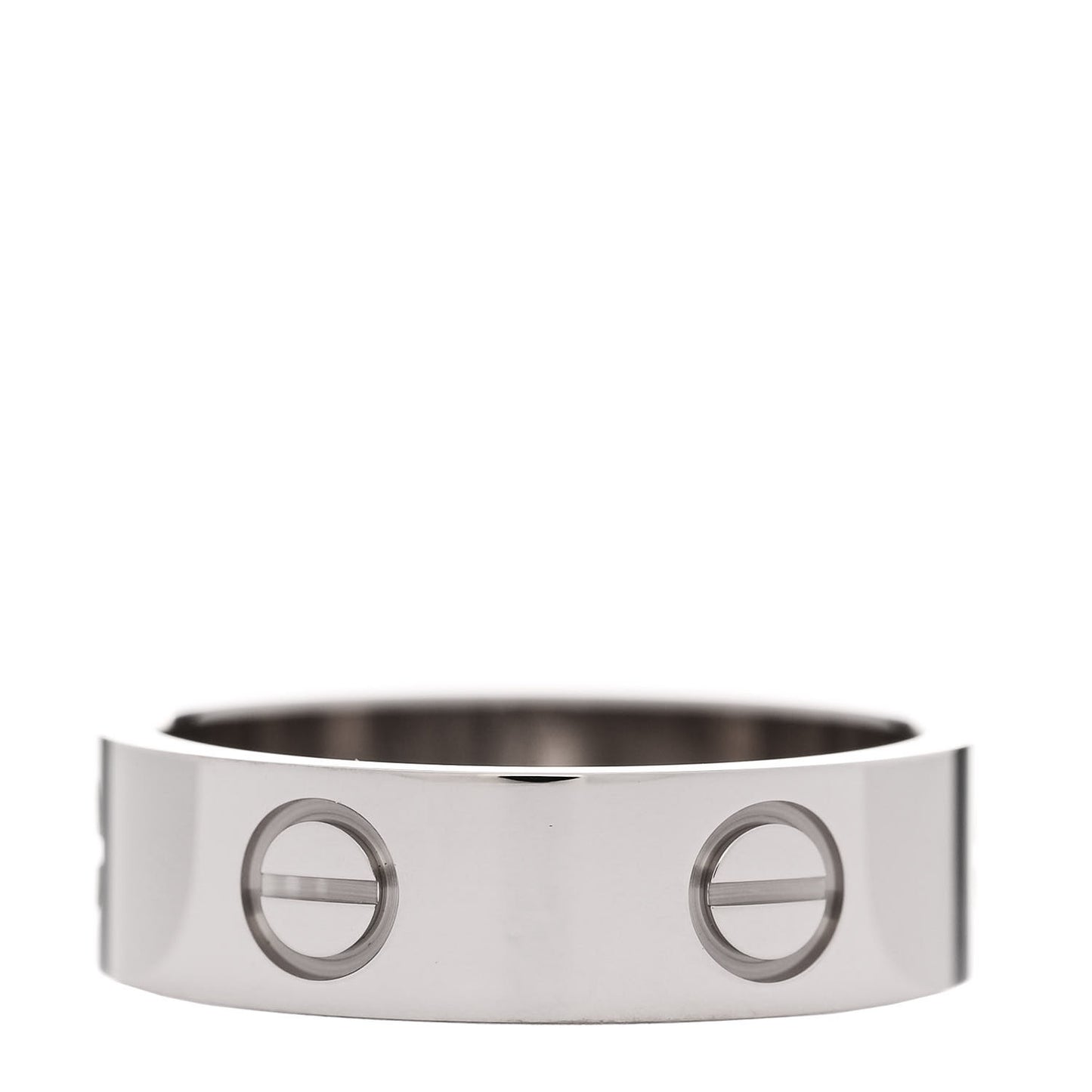 18K White Gold 5.5mm LOVE Ring 54 6.75