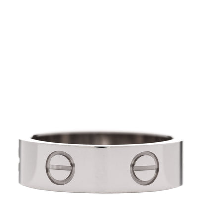 Cartier 18K White Gold 5.5mm LOVE Ring 54 6.75 3 of 4