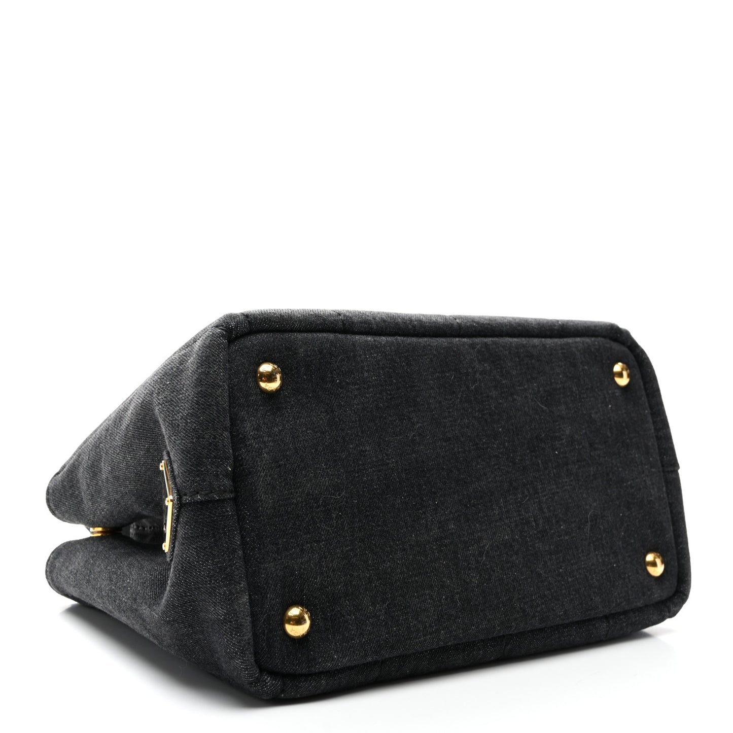 Denim Canapa Small Logo Tote Black