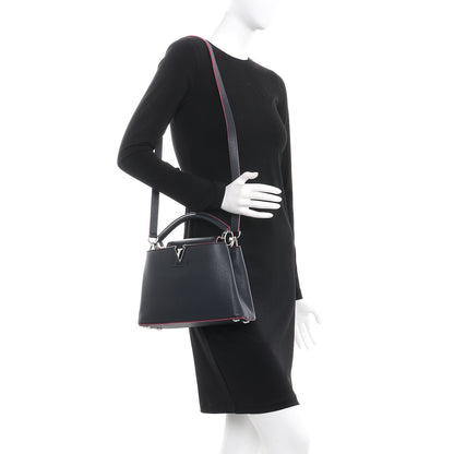 Louis Vuitton Taurillon Capucines BB Cobalt Fuchsia 2 of 10