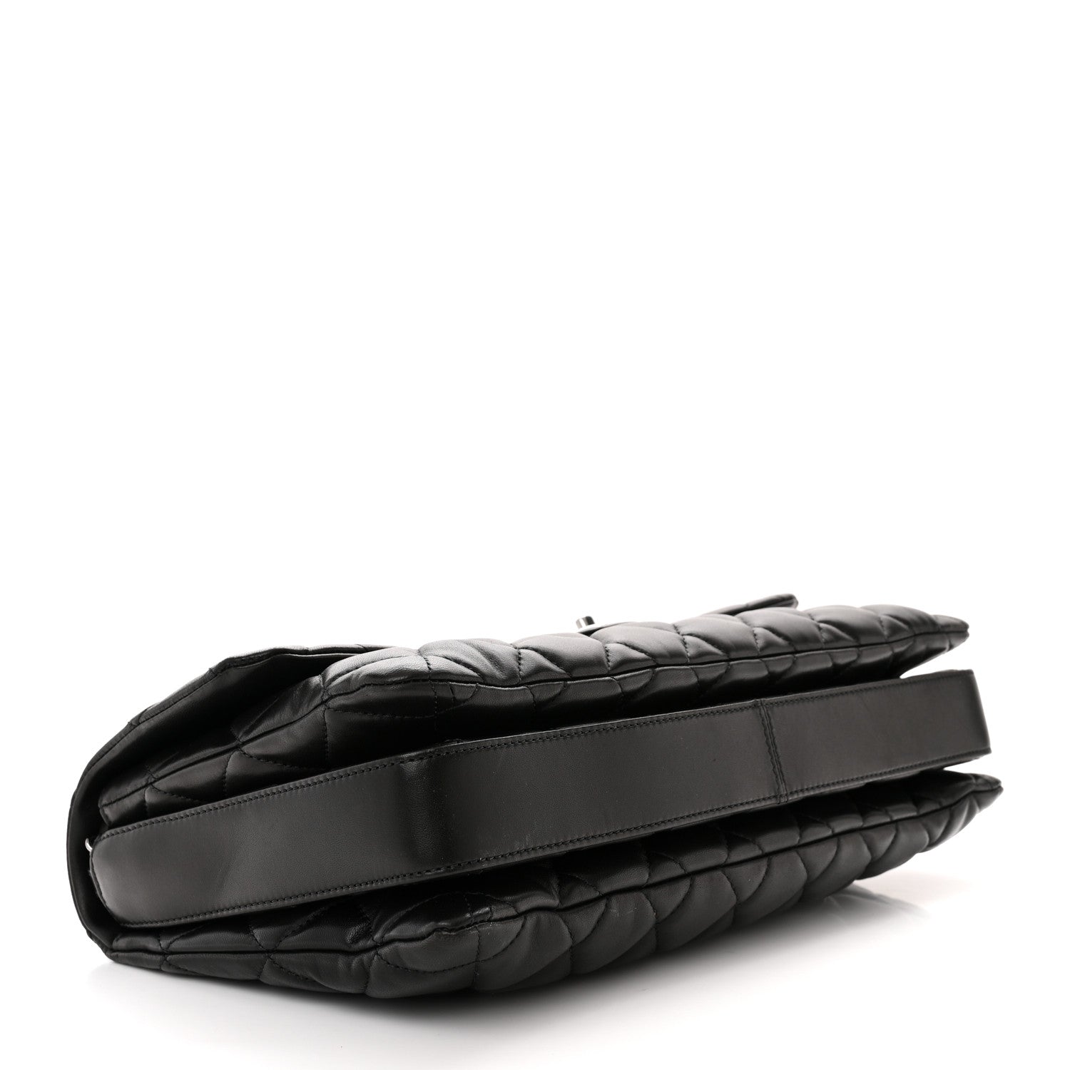 Chanel Lambskin Quilted Maxi Chanel 3 Flap Black 4 of 11