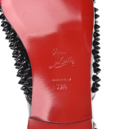 Christian Louboutin Patent Spike Freddy Flats 39.5 Black 6 of 8