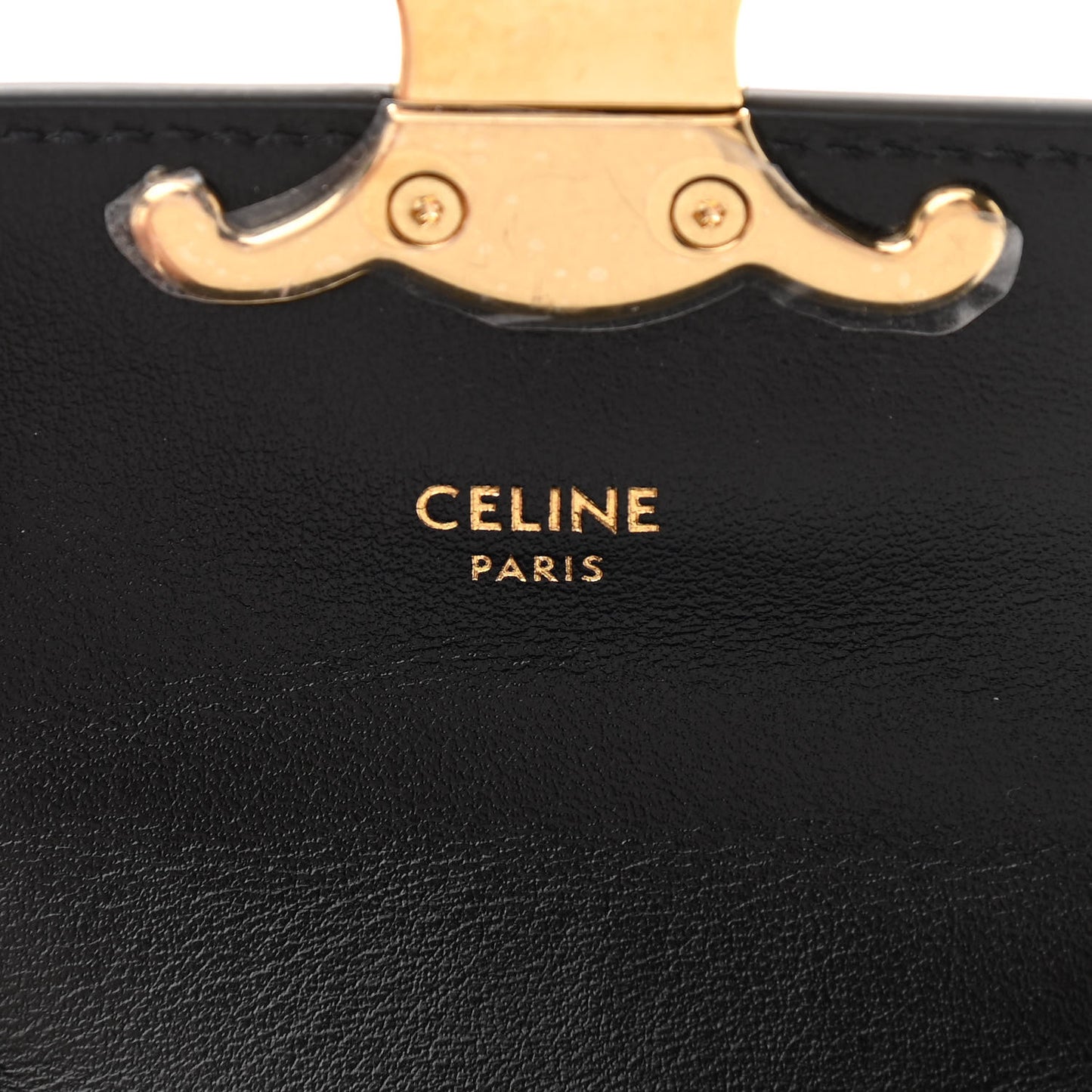 Shiny Calfskin Mini Triomphe Black