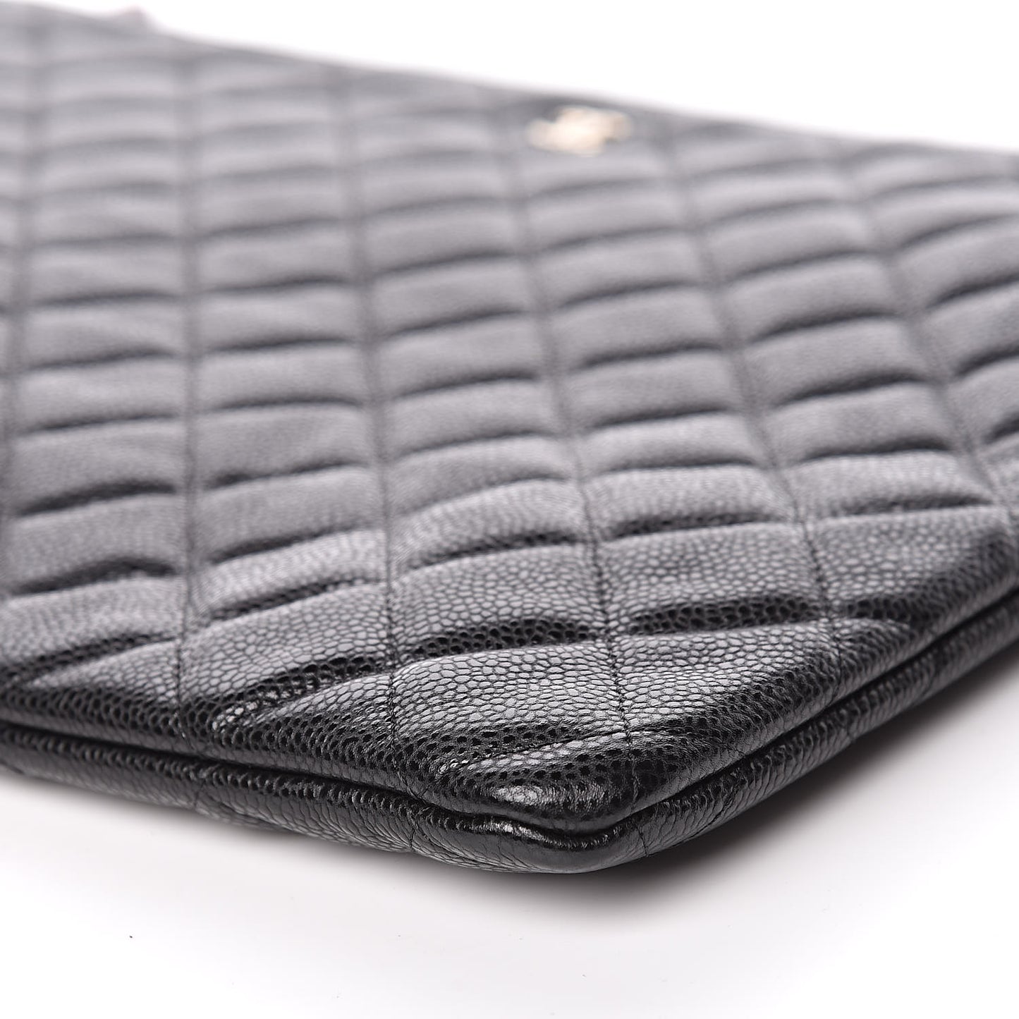 Caviar Quilted XL Cosmetic Case Black