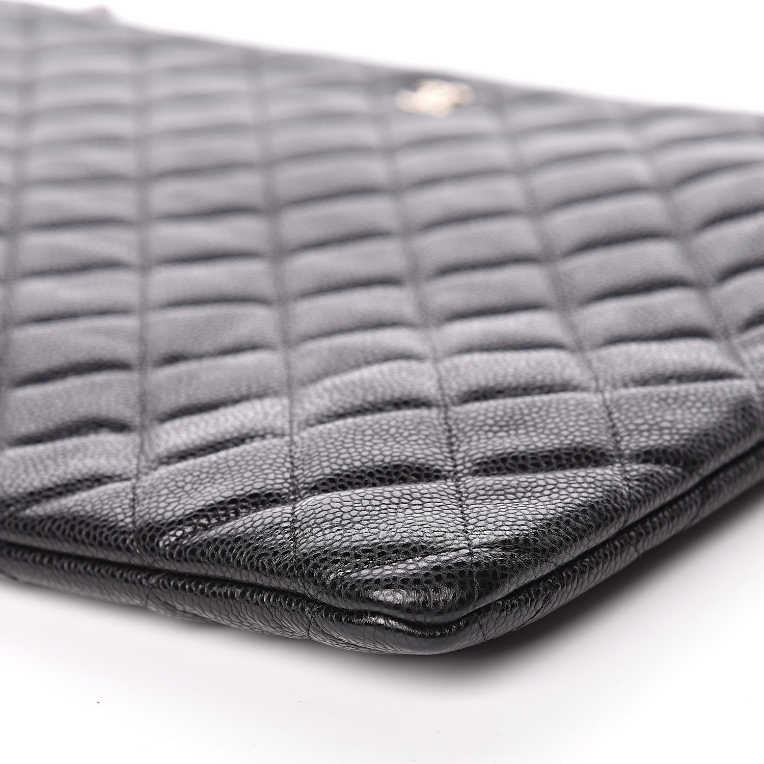 Chanel Caviar Quilted XL Cosmetic Case Black 9 of 11