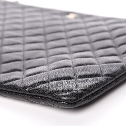 Chanel Caviar Quilted XL Cosmetic Case Black 9 of 11
