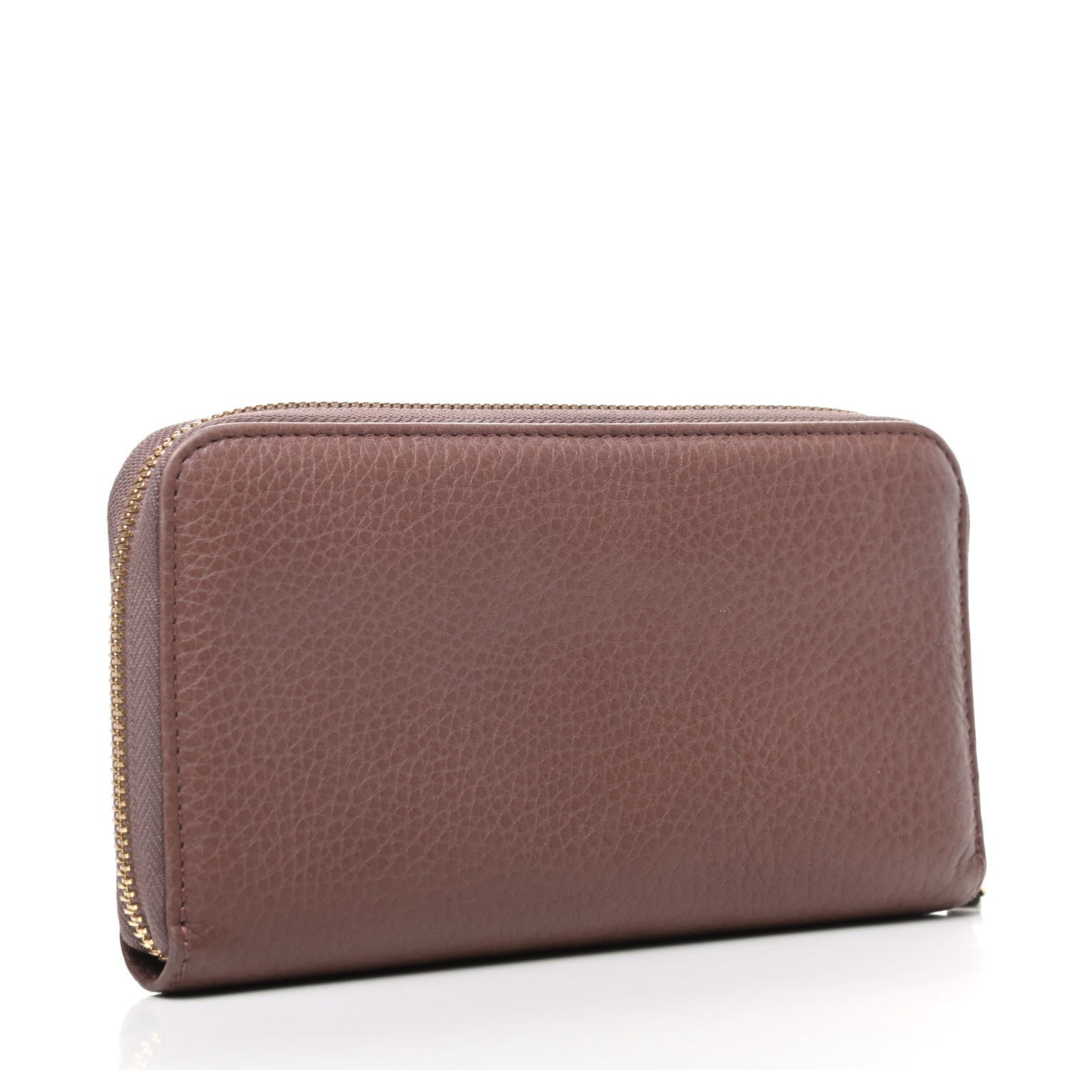 Gucci Dollar Calfskin Zip Around Wallet Rosy Phard 3 of 8