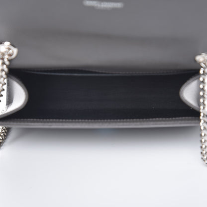 Saint Laurent Grain De Poudre Small Monogram Kate Satchel Earth 5 of 7