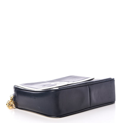 Chanel Lambskin Tassel Camera Case Navy White 4 of 18