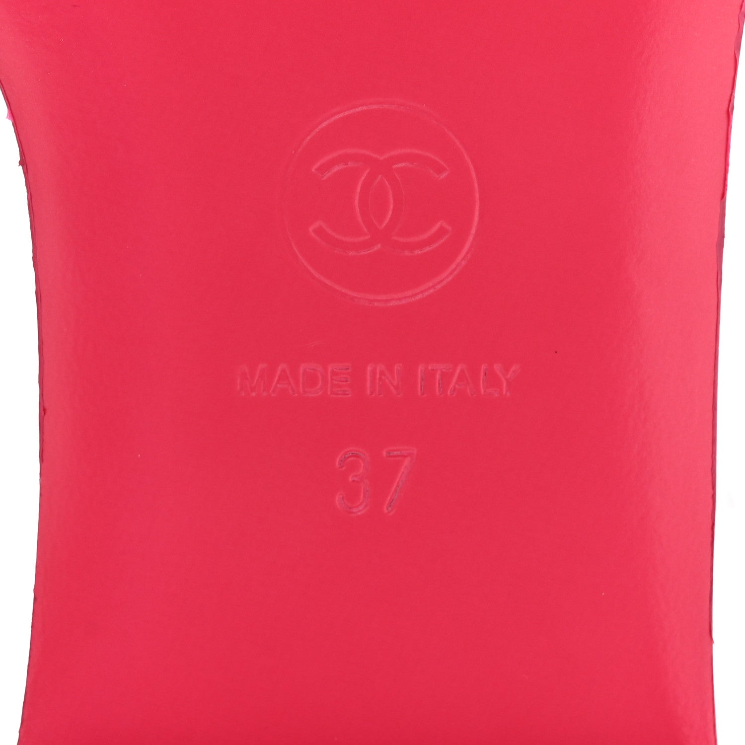 Chanel Jersey Knit CC Mules White 37 Fuchsia 6 of 13