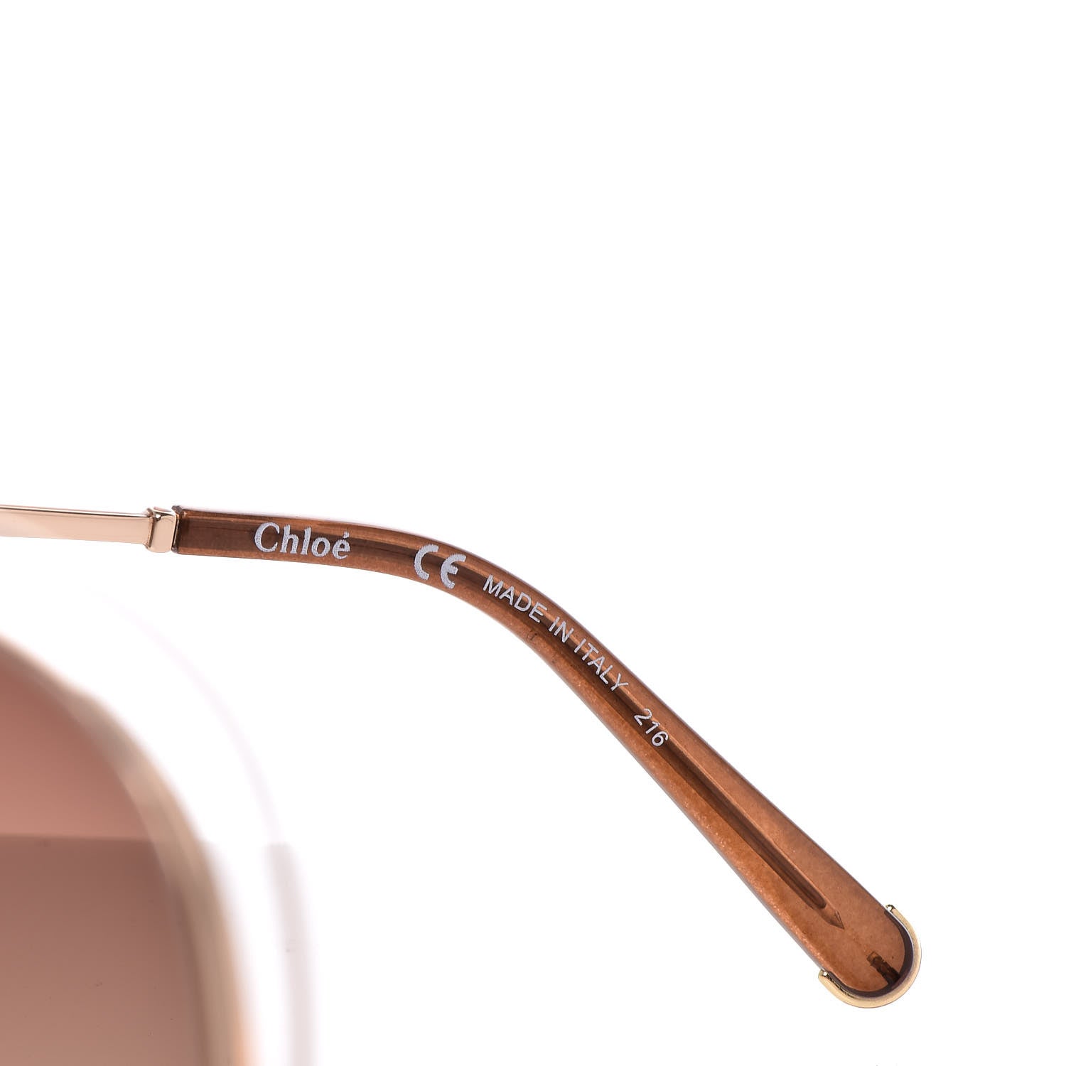 Chloe Oversized Round Sunglasses CE126S Gold 5 of 8
