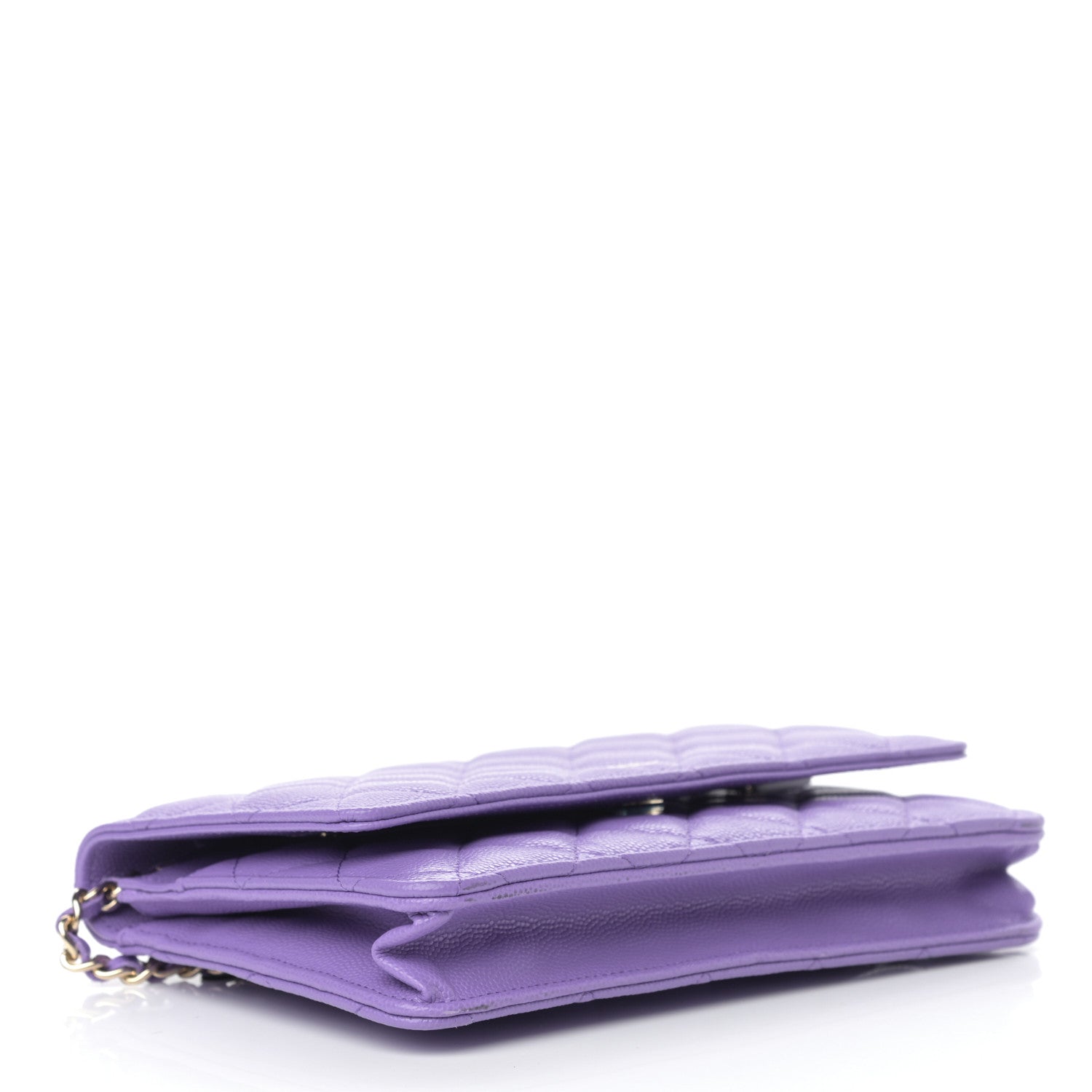 Chanel Caviar Quilted Wallet On Chain WOC Purple 4 of 14
