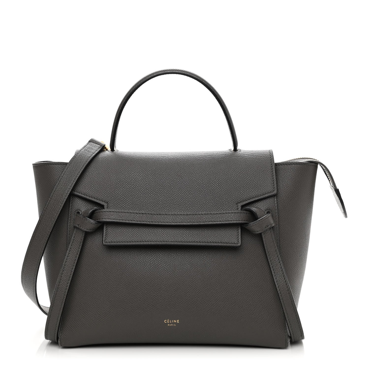 Celine Grained Calfskin Nano Belt Bag Grey 1 of 11