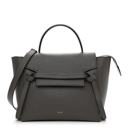 Celine Grained Calfskin Nano Belt Bag Grey 1 of 11
