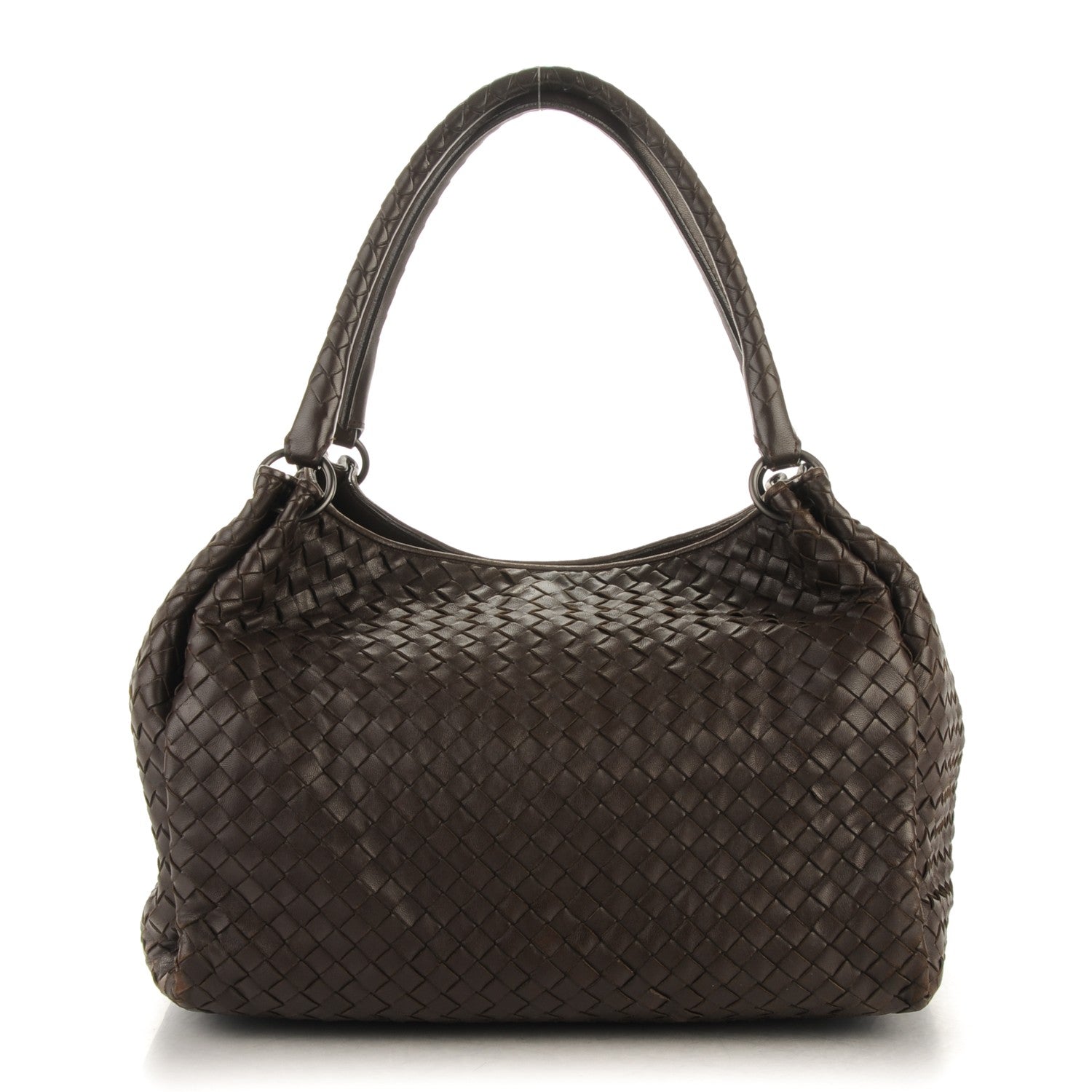 Bottega Veneta Nappa Intrecciato Parachute Bag Ebano 1 of 9