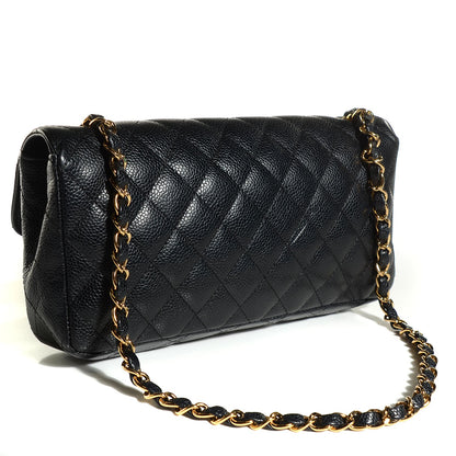 Chanel Caviar Quilted East West Flap Black 3 of 8