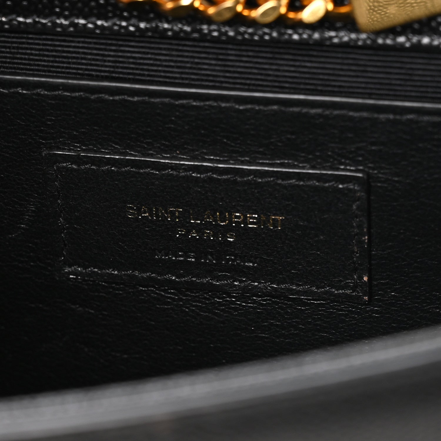 Saint Laurent Grain De Poudre Small Monogram Kate Satchel Black 6 of 11