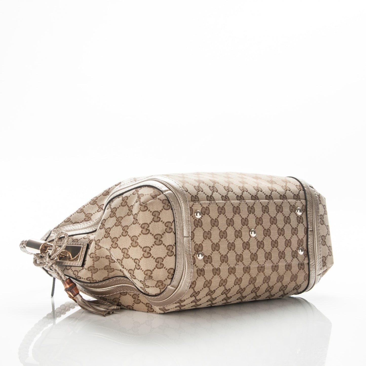 Monogram Medium Bella Hobo Gold