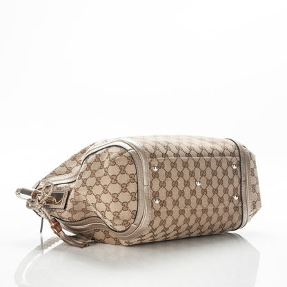 Gucci Monogram Medium Bella Hobo Gold 4 of 7