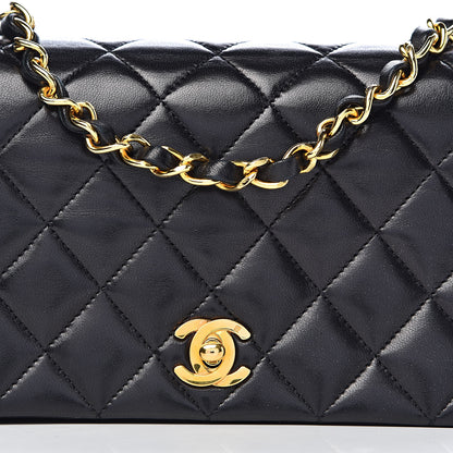 Chanel Lambskin Quilted Small Single Flap Bag Black 13 of 14