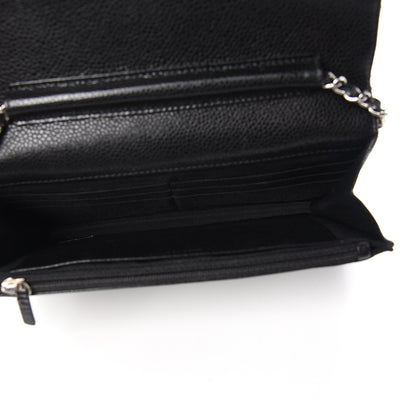 Chanel Caviar Quilted Wallet On Chain WOC Black 5 of 14