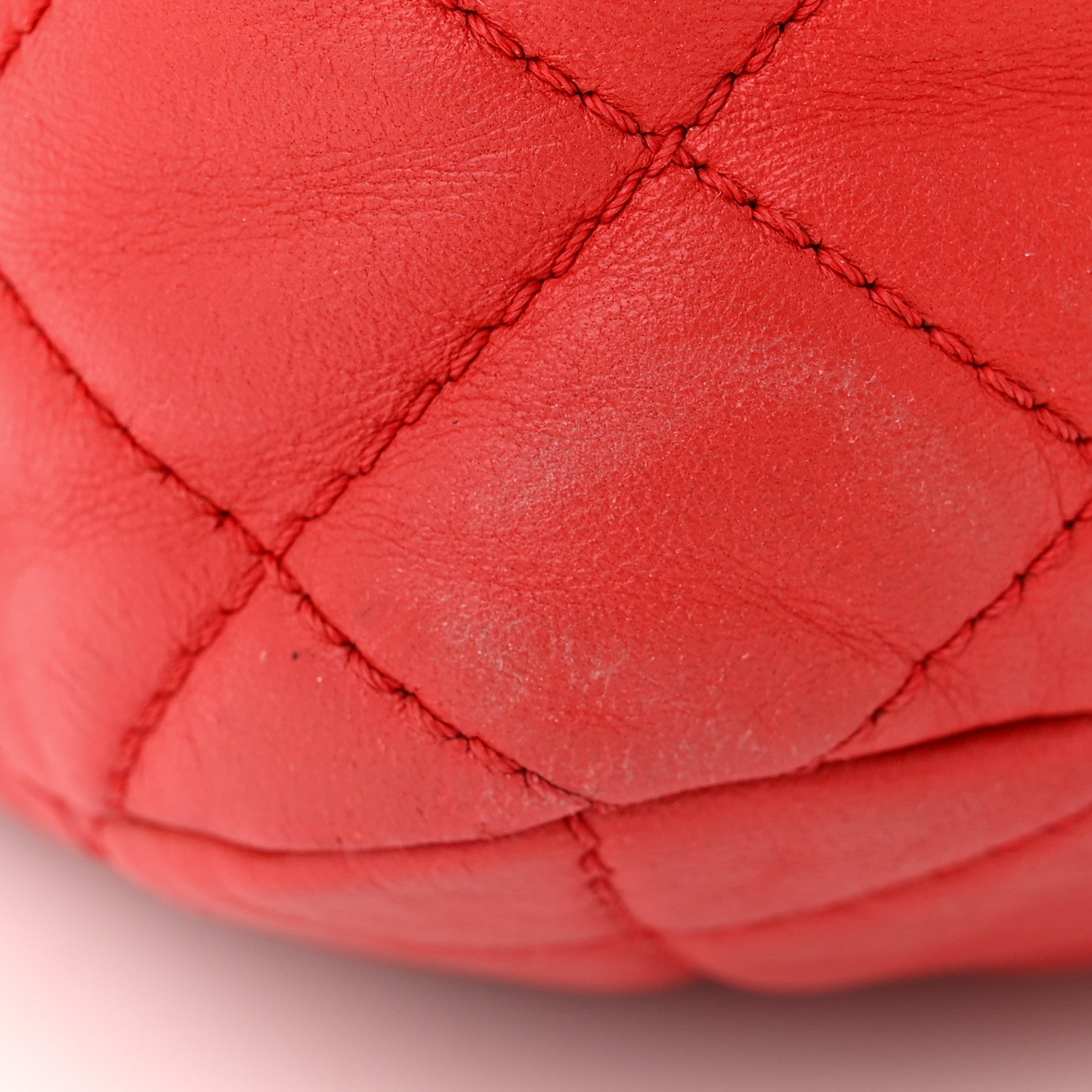 Chanel Lambskin Quilted Large Now and Forever Flap Red 11 of 14