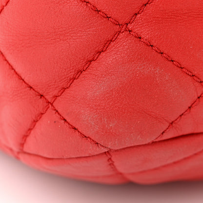 Chanel Lambskin Quilted Large Now and Forever Flap Red 11 of 14