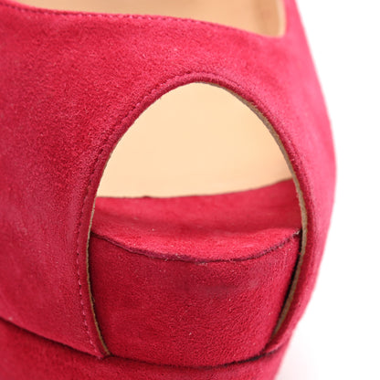 Christian Louboutin Suede Palais Royal 140 Pumps 36 Fuschia 11 of 11