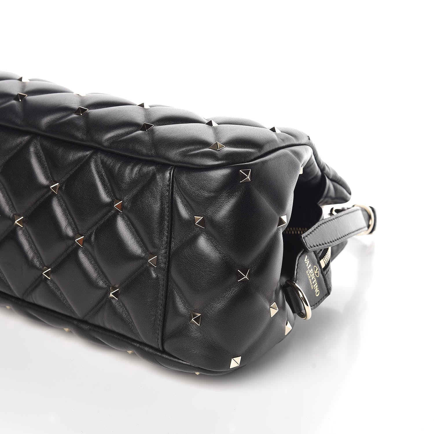 Valentino Garavani Nappa Candystud Double Handle Shoulder Bag Black 6 of 8
