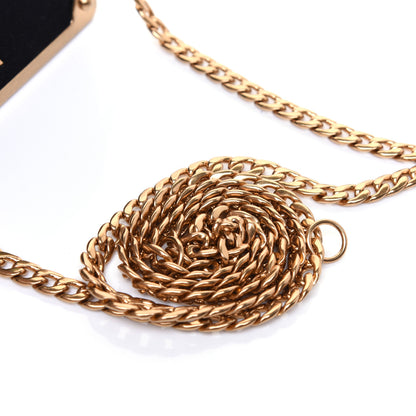 Prada Velvet City Calfskin Micro Cahier Bag Black Alloro 13 of 13