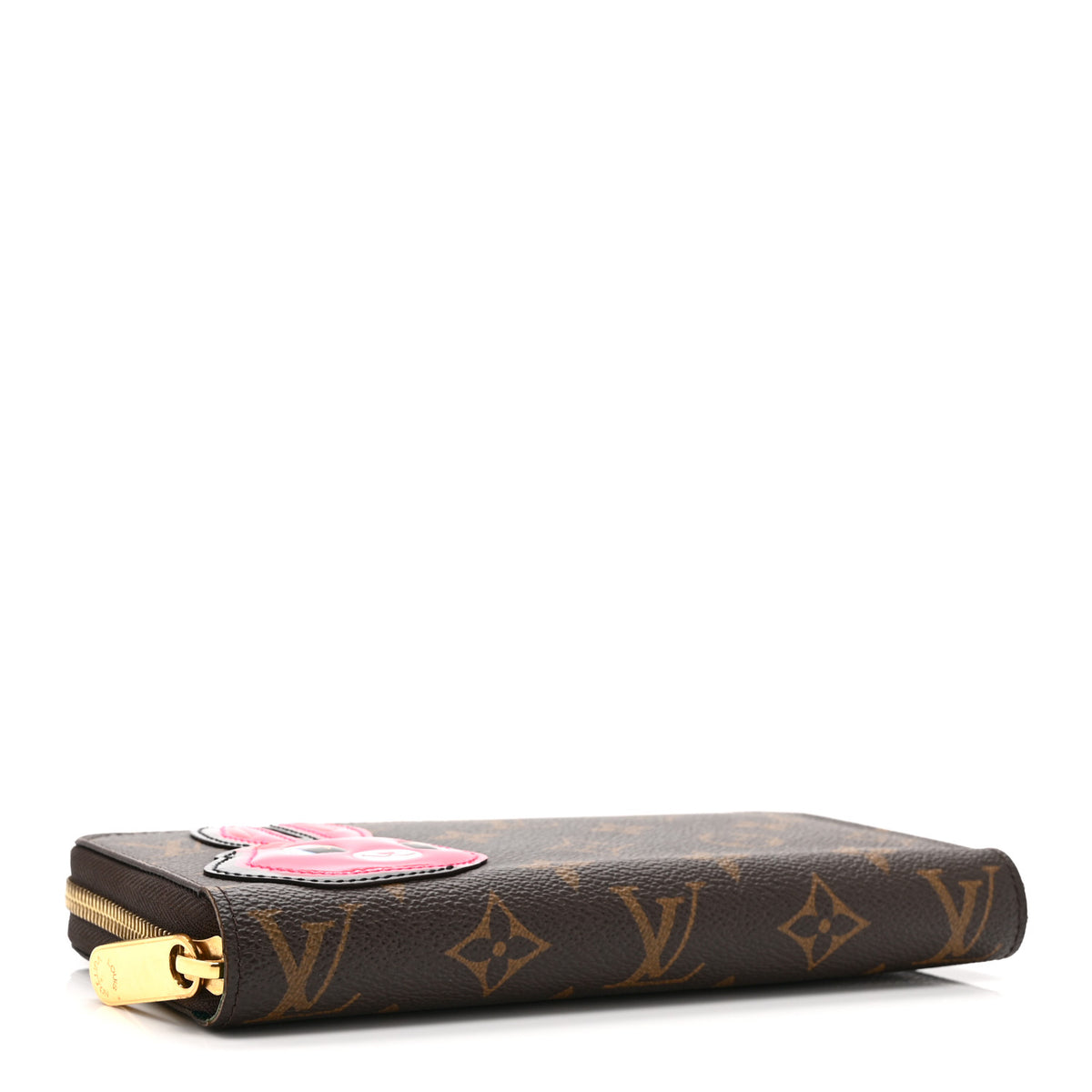 LV X SY  Monogram Rabbit Zippy Wallet Pink