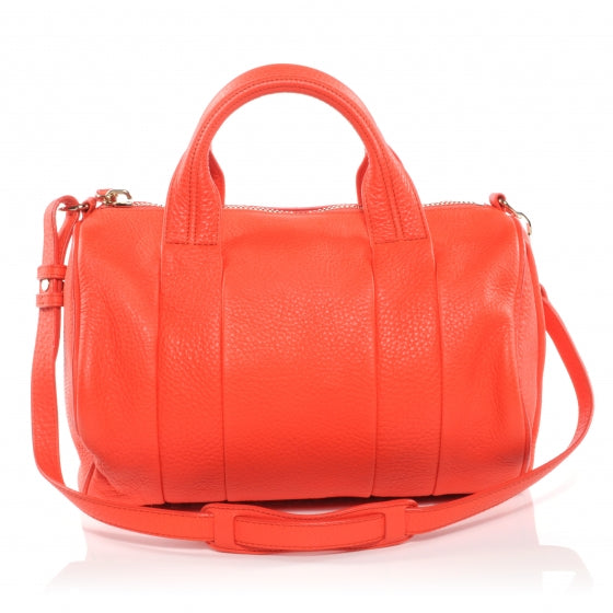 Leather Rocco Neon Orange