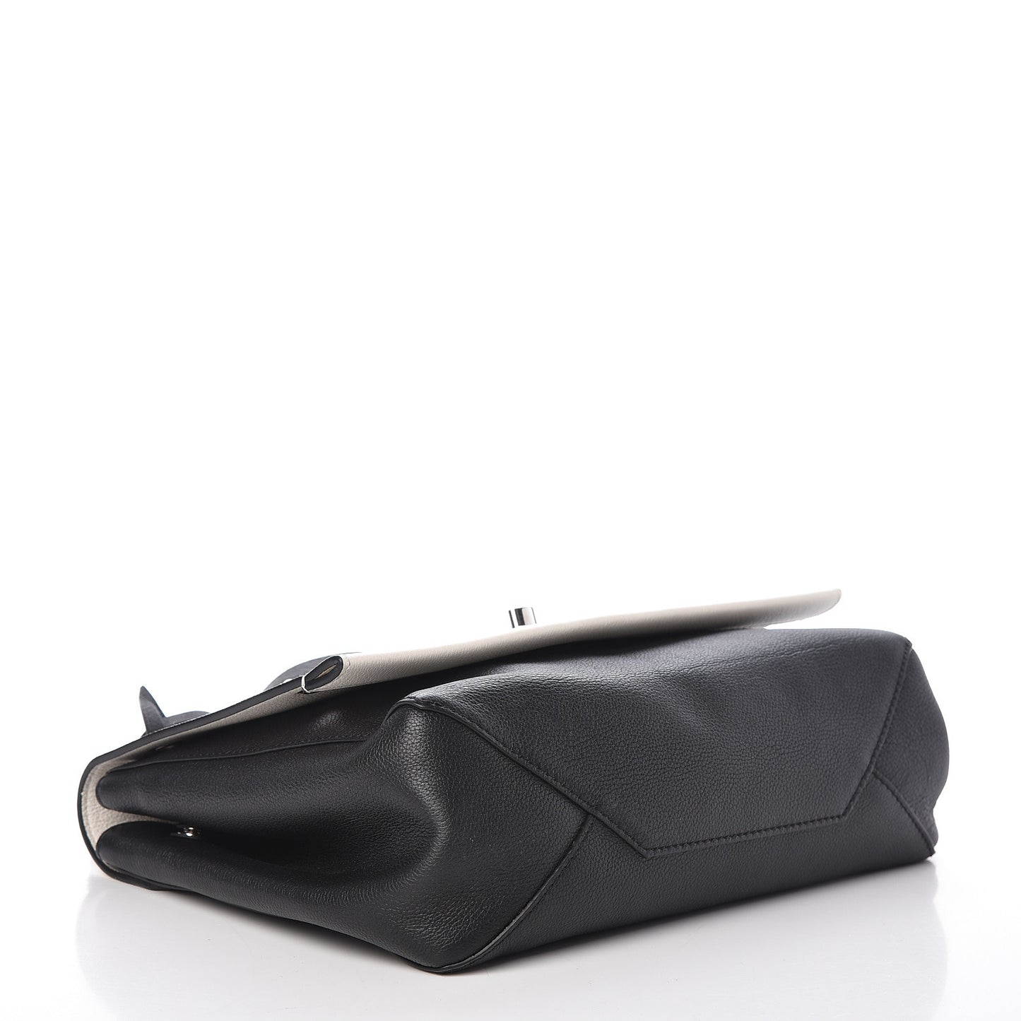 Calfskin Mechanical Flowers Lockme II Black White
