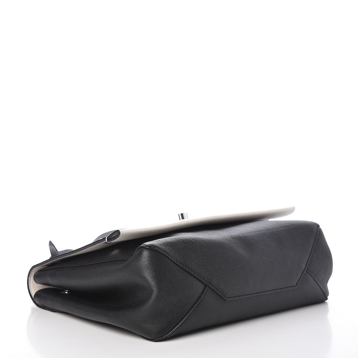 Louis Vuitton Calfskin Mechanical Flowers Lockme II Black White 4 of 10