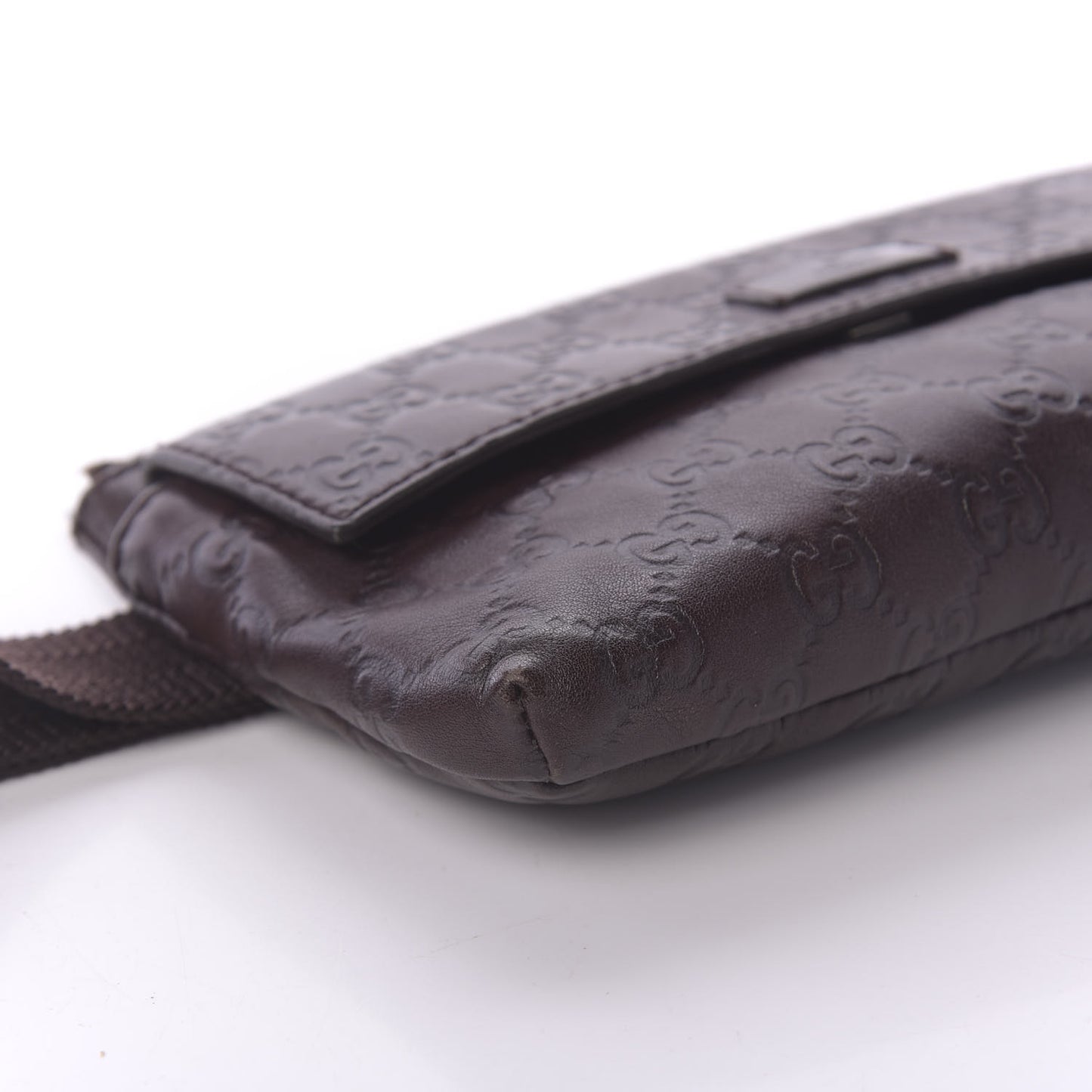 Guccissima Waist Belt Bag Dark Brown