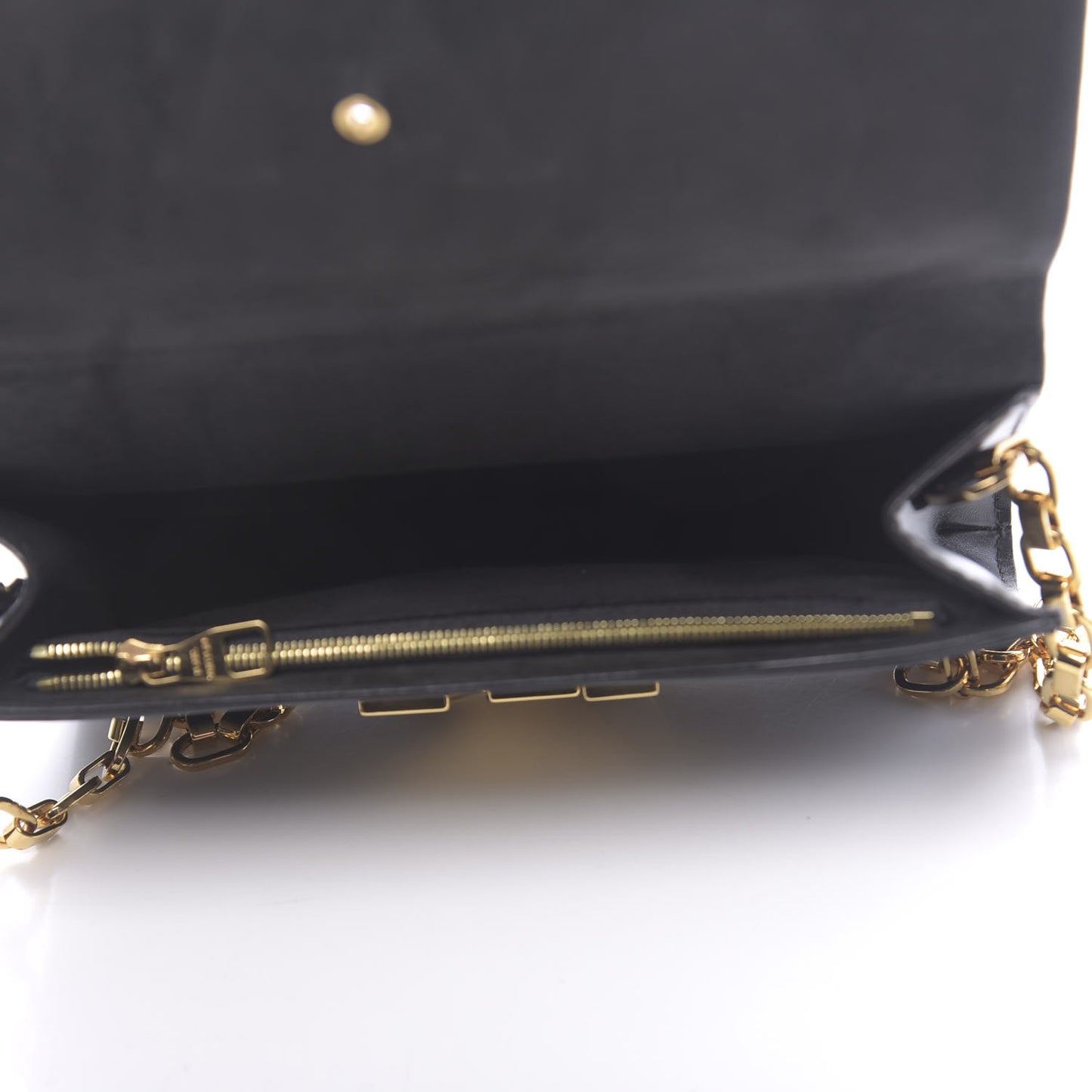 Calfskin Chain Louise MM Black